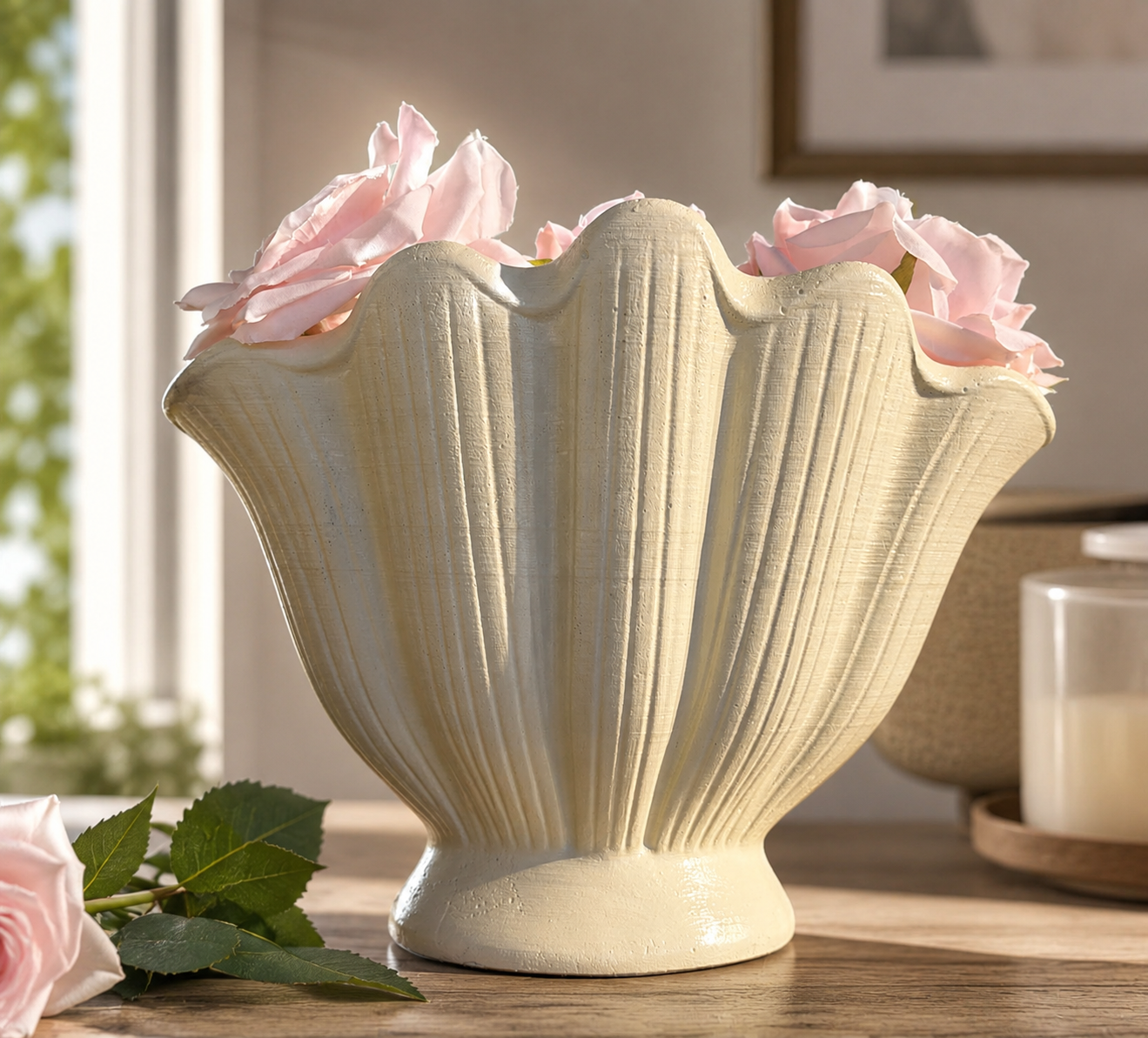 Fan Shell Vase
