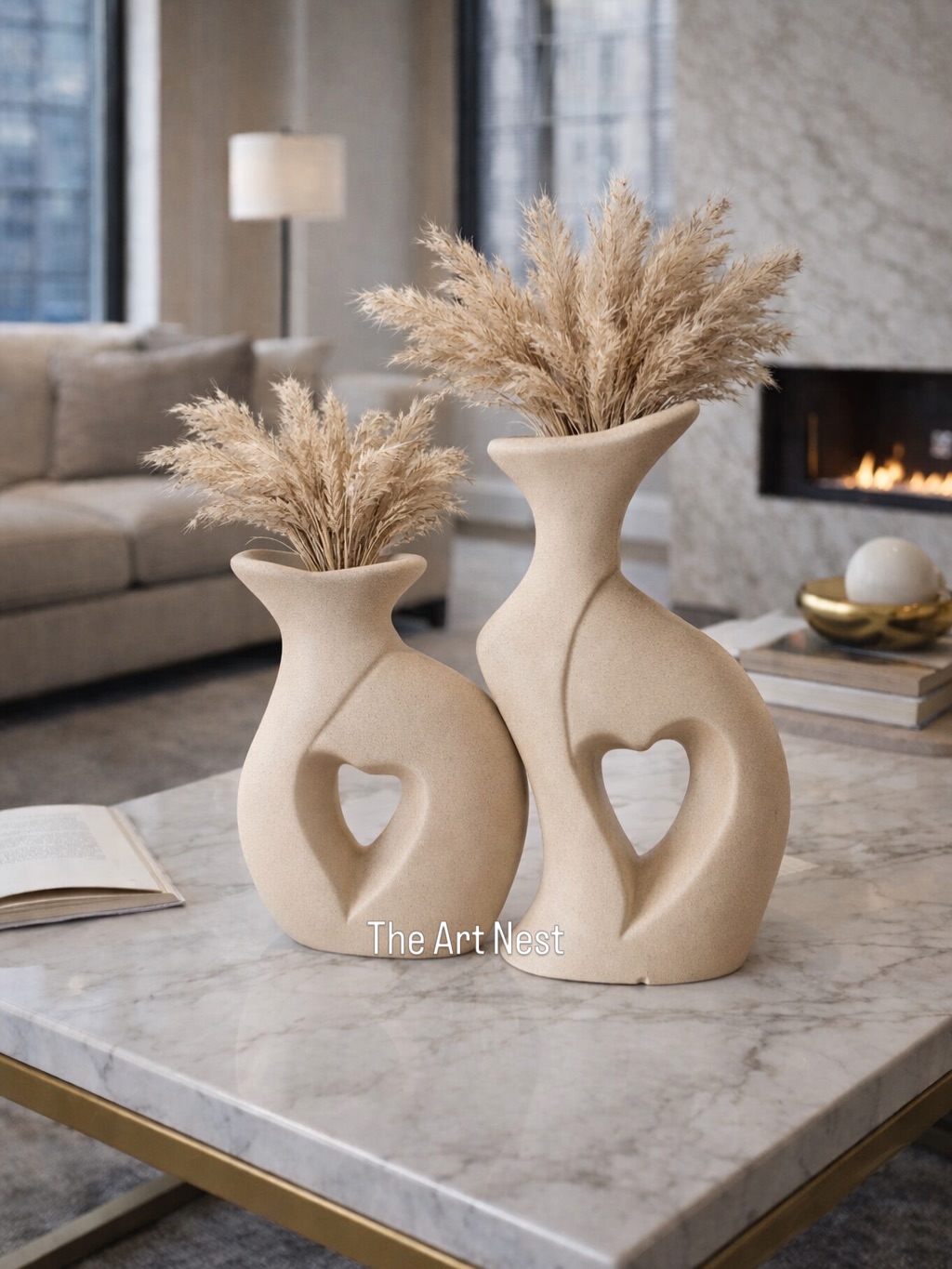 Heart Ceramic Vases