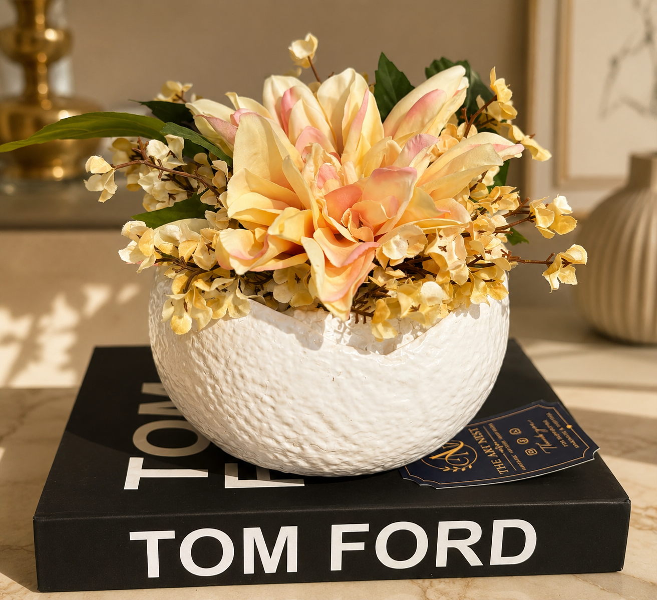 Textured Flower Bowl