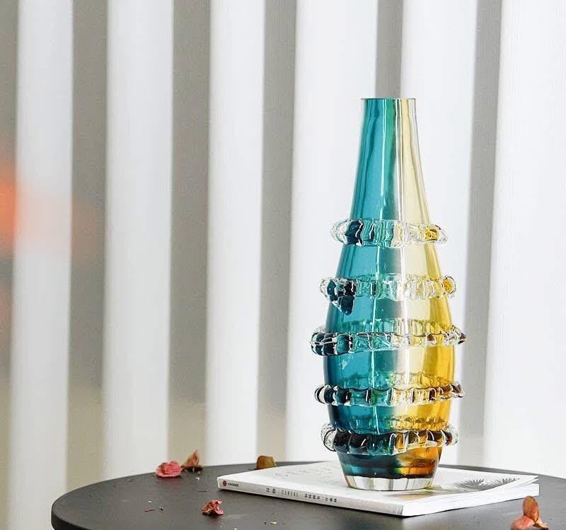 Modern Two-Tone Glass Vase